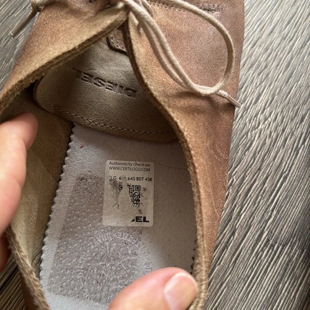 Diesel Brown Chukka Boots Suede Casual size 45